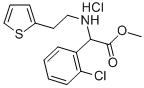 2-(2-氯苯基)-2-((2-(噻吩-2-基)乙基)氨基)乙酸甲酯鹽酸鹽結構式_141109-18-4結構式