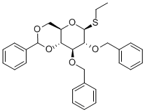 Ethyl 2,3-di-obenzyl-4,6-o-benzylidene-b-dthioglucopyranosideStructure,141263-01-6Structure Ethyl 2,3-di-obenzyl-4,6-o-benzylidene-b-dthioglucopyranoside Structure,141263-01-6Structure