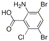 2-Amino-3,5-dibromo-6-chlorobenzoic acidStructure,143769-25-9Structure 2-Amino-3,5-dibromo-6-chlorobenzoic acid Structure,143769-25-9Structure