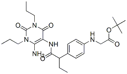 n-[4-[1-[[(6-氨基-1,2,3,4-四氫-2,4-二氧代-1,3-二丙基-5-嘧啶)氨基]羰基]丙基]苯基]-甘氨酸結構式_144872-01-5結構式