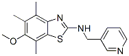 2-Benzothiazolamine, 6-methoxy-4,5,7-trimethyl-n-(3-pyridinylmethyl)-Structure,145096-22-6Structure 2-Benzothiazolamine, 6-methoxy-4,5,7-trimethyl-n-(3-pyridinylmethyl)- Structure,145096-22-6Structure