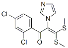 2-Propen-1-one, 1-(2,4-dichlorophenyl)-2-(1h-imidazol-1-yl)-3,3-bis(methylthio)-Structure,145935-20-2Structure 2-Propen-1-one, 1-(2,4-dichlorophenyl)-2-(1h-imidazol-1-yl)-3,3-bis(methylthio)- Structure,145935-20-2Structure
