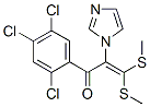 2-(1H-咪唑-1-基)-3,3-雙(甲基硫代)-1-(2,4,5-三氯苯基)-2-丙烯-1-酮結(jié)構(gòu)式_145935-21-3結(jié)構(gòu)式