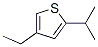 Thiophene, 4-ethyl-2-(1-methylethyl)- (9ci)Structure,147871-78-1Structure Thiophene, 4-ethyl-2-(1-methylethyl)- (9ci) Structure,147871-78-1Structure