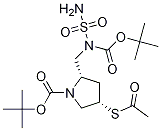 (2S,4s)-4-(乙酰基硫代)-2-((叔丁氧基羰基(磺?；?氨基)甲基)吡咯烷-1-羧酸叔丁酯結(jié)構(gòu)式_148017-43-0結(jié)構(gòu)式