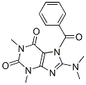 1H-purine-2,6-dione, 7-benzoyl-8-(dimethylamino)-3,7-dihydro-1,3-dimethyl-Structure,148122-87-6Structure 1H-purine-2,6-dione, 7-benzoyl-8-(dimethylamino)-3,7-dihydro-1,3-dimethyl- Structure,148122-87-6Structure