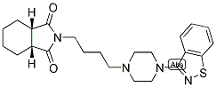 (3aS,7aR)-2-[4-[4-(1,2-苯并噻唑-3-基)哌嗪-1-基]丁基]-3a,4,5,6,7,7a-六氫異吲哚-1,3-二酮結(jié)構(gòu)式_150915-41-6結(jié)構(gòu)式