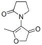 2-Pyrrolidinone, 1-(4,5-dihydro-2-methyl-4-oxo-3-furanyl)-Structure,151061-20-0Structure 2-Pyrrolidinone, 1-(4,5-dihydro-2-methyl-4-oxo-3-furanyl)- Structure,151061-20-0Structure