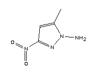 (9ci)-5-甲基-3-硝基-1H-吡唑-1-胺結(jié)構式_151588-03-3結(jié)構式