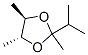 1,3-Dioxolane,2,4,5-trimethyl-2-(1-methylethyl)-,trans-(9ci)Structure,151700-00-4Structure 1,3-Dioxolane,2,4,5-trimethyl-2-(1-methylethyl)-,trans-(9ci) Structure,151700-00-4Structure