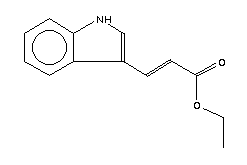 吲哚-2-丙烯酸乙酯結(jié)構(gòu)式_15181-86-9結(jié)構(gòu)式