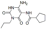 n-(4-氨基-1,2,3,6-四氫-2,6-二氧代-1-丙基-5-嘧啶)-環(huán)戊烷羧酰胺結(jié)構(gòu)式_152529-70-9結(jié)構(gòu)式