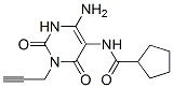 (9ci)-n-[4-氨基-1,2,3,6-四氫-2,6-二氧代-1-(2-丙炔)-5-嘧啶]-環(huán)戊烷羧酰胺結(jié)構(gòu)式_152529-71-0結(jié)構(gòu)式