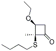 反式-(9ci)-2-(丁基硫代)-3-乙氧基-2-甲基-環(huán)丁烷酮結(jié)構(gòu)式_153359-35-4結(jié)構(gòu)式