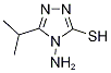 3H-1,2,4-triazole-3-thione,4-amino-2,4-dihydro-5-(1-methylethyl)-(9ci)Structure,154200-56-3Structure 3H-1,2,4-triazole-3-thione,4-amino-2,4-dihydro-5-(1-methylethyl)-(9ci) Structure,154200-56-3Structure