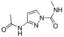 1H-pyrazole-1-carboxamide, 3-(acetylamino)-n-methyl-Structure,154366-45-7Structure 1H-pyrazole-1-carboxamide, 3-(acetylamino)-n-methyl- Structure,154366-45-7Structure