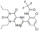(9ci)-n-(6-氨基-1,2,3,4-四氫-2,4-二氧代-1,3-二丙基-5-嘧啶)-3,5-二氯-2-[(三氟乙?；?氨基]-苯甲酰胺結(jié)構(gòu)式_154623-75-3結(jié)構(gòu)式
