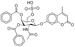 4-甲基傘形酮2-乙酰氨基-2-脫氧-3,4-二-O-苯甲?；?beta-D-吡喃半乳糖苷6-硫酸鹽結(jié)構(gòu)式_154639-33-5結(jié)構(gòu)式
