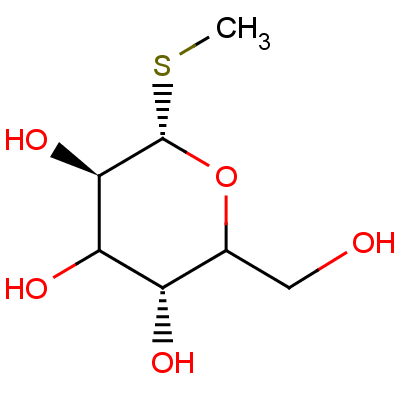 (3R,5R,6S)-2-(羥基甲基)-6-甲硫基四氫吡喃-3,4,5-三醇結(jié)構(gòu)式_155-30-6結(jié)構(gòu)式