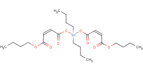 Butyl (z,z)-6,6-dibutyl-4,8,11-trioxo-5,7,12-trioxa-6-stannahexadeca-2,9-dienoateStructure,15546-16-4Structure Butyl (z,z)-6,6-dibutyl-4,8,11-trioxo-5,7,12-trioxa-6-stannahexadeca-2,9-dienoate Structure,15546-16-4Structure