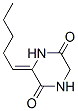 2,5-Piperazinedione,3-pentylidene-(9ci)Structure,155527-36-9Structure 2,5-Piperazinedione,3-pentylidene-(9ci) Structure,155527-36-9Structure