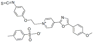 1-[2-(4-異硫氰基苯氧基)乙基]-4-[5-(4-甲氧基苯基)-2-噁唑]吡啶甲苯磺酸鹽結構式_155862-93-4結構式