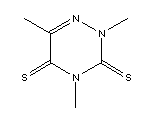 1,2,4-Triazine-3,5(2h,4h)-dithione,2,4,6-trimethyl-Structure,1566-31-0Structure 1,2,4-Triazine-3,5(2h,4h)-dithione,2,4,6-trimethyl- Structure,1566-31-0Structure