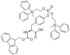 Fmoc-tyr(po3(mdpse)2)-OH結(jié)構(gòu)式_158817-11-9結(jié)構(gòu)式