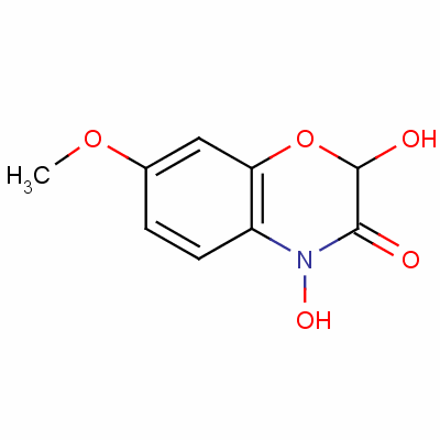 2,4-Dihydroxy-7-methoxy-2h-1,4-benzoxazin-3(4h)-oneStructure,15893-52-4Structure 2,4-Dihydroxy-7-methoxy-2h-1,4-benzoxazin-3(4h)-one Structure,15893-52-4Structure