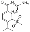 N-(二氨基亞甲基)-4-異丙基-3-(甲基磺?；?苯甲酰胺結(jié)構(gòu)式_159138-80-4結(jié)構(gòu)式