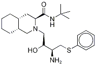 (3S,4aS,8aS)-2-[(2R,3R)-3-氨基-2-羥基-4-(苯硫基)丁基]-N-(1,1-二甲基乙基)十氫-3-異喹啉甲酰胺結構式_159878-05-4結構式
