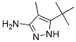 1H-pyrazol-3-amine, 5-(1,1-dimethylethyl)-4-methyl-Structure,159976-74-6Structure 1H-pyrazol-3-amine, 5-(1,1-dimethylethyl)-4-methyl- Structure,159976-74-6Structure
