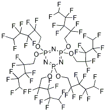 2,2,4,4,6,6-六[(2,2,3,3,4,4,5,5-八氟戊基)氧基]-1,3,5,2lambda<sup>5</sup>,4lambda<sup>5</sup>,6lambda<sup>5</sup>-三氮雜三膦雜環(huán)己三烯結(jié)構(gòu)式_16059-16-8結(jié)構(gòu)式