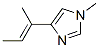 (e)-(9ci)-1-甲基-4-(1-甲基-1-丙烯基)-1H-咪唑結(jié)構(gòu)式_161095-84-7結(jié)構(gòu)式