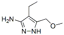 1H-pyrazol-3-amine, 4-ethyl-5-(methoxymethyl)-Structure,161487-38-3Structure 1H-pyrazol-3-amine, 4-ethyl-5-(methoxymethyl)- Structure,161487-38-3Structure
