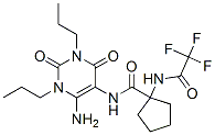 (9ci)-n-(6-氨基-1,2,3,4-四氫-2,4-二氧代-1,3-二丙基-5-嘧啶)-1-[(三氟乙?；?氨基]-環(huán)戊烷羧酰胺結(jié)構(gòu)式_161918-62-3結(jié)構(gòu)式