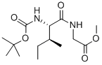 2-((2s,3s)-2-((叔丁氧基羰基)氨基)-3-甲基戊酰胺)乙酸甲酯結(jié)構(gòu)式_16257-04-8結(jié)構(gòu)式