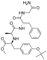 (s)-(9ci)-n-[1-[[4-(1,1-二甲基乙氧基)苯基]甲基]-2-甲氧基-2-氧代乙基]-l-丙氨酰基-l-苯基丙氨酰基-甘氨酰胺結(jié)構(gòu)式_163659-47-0結(jié)構(gòu)式