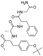(r)-(9ci)-n-[1-[[4-(1,1-二甲基乙氧基)苯基]甲基]-2-甲氧基-2-氧代乙基]-d-丙氨酰基-l-苯基丙氨?；?甘氨酰胺結(jié)構(gòu)式_163659-48-1結(jié)構(gòu)式