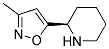 Piperidine, 2-(3-methyl-5-isoxazolyl)-, (r)-(9ci)Structure,164351-53-5Structure Piperidine, 2-(3-methyl-5-isoxazolyl)-, (r)-(9ci) Structure,164351-53-5Structure