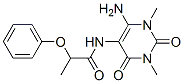 Propanamide, n-(6-amino-1,2,3,4-tetrahydro-1,3-dimethyl-2,4-dioxo-5-pyrimidinyl)-2-phenoxy-Structure,166115-80-6Structure Propanamide, n-(6-amino-1,2,3,4-tetrahydro-1,3-dimethyl-2,4-dioxo-5-pyrimidinyl)-2-phenoxy- Structure,166115-80-6Structure