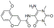 2H-1-benzopyran-3-carboxamide, n-(6-amino-1,2,3,4-tetrahydro-1,3-dimethyl-2,4-dioxo-5-pyrimidinyl)-5-methoxy-Structure,166115-86-2Structure 2H-1-benzopyran-3-carboxamide, n-(6-amino-1,2,3,4-tetrahydro-1,3-dimethyl-2,4-dioxo-5-pyrimidinyl)-5-methoxy- Structure,166115-86-2Structure
