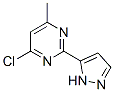 4-Chloro-(3-pyrazolyl)-6-methyl pyrimidineStructure,166197-06-4Structure 4-Chloro-(3-pyrazolyl)-6-methyl pyrimidine Structure,166197-06-4Structure