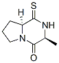(3S-反式)-(9CI)-六氫-3-甲基-1-硫氧代吡咯并[1,2-a]吡嗪-4(1H)-酮結(jié)構(gòu)式_167391-76-6結(jié)構(gòu)式