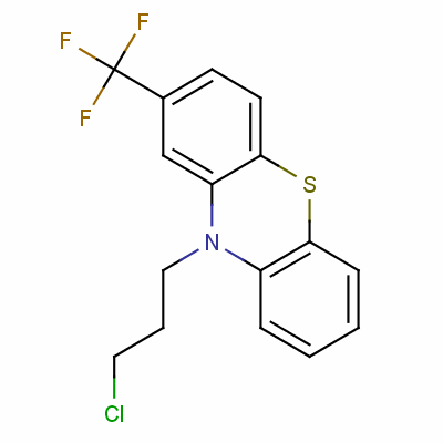 10H-phenothiazine,10-(3-chloropropyl)-2-(trifluoromethyl)-Structure,1675-46-3Structure 10H-phenothiazine,10-(3-chloropropyl)-2-(trifluoromethyl)- Structure,1675-46-3Structure