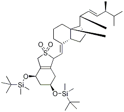 (3S)-1,3-二-O-叔-丁基二甲基硅烷基3-羥基維他命D2SO2加合物結(jié)構(gòu)式_170081-46-6結(jié)構(gòu)式