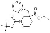 3-Benzylpiperidine-1,3-dicarboxylic acid1-tert-butyl ester 3-ethyl esterStructure,170842-80-5Structure 3-Benzylpiperidine-1,3-dicarboxylic acid1-tert-butyl ester 3-ethyl ester Structure,170842-80-5Structure