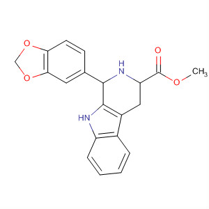 (1S,3S)-1-(1,3-苯并二氧雜環(huán)戊烯l-5-基)-2,3,4,9-四氫-1H-吡啶并[3,4-b]吲哚-3-羧酸甲酯結(jié)構(gòu)式_171596-43-3結(jié)構(gòu)式