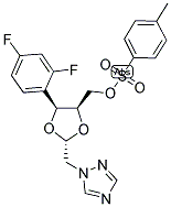 1-[[(2S,4R)-2-(2,4-二氟苯基)-4-[3-(P-甲苯基磺?；?丙基]-1,3-二氧戊環(huán)-2-基]甲基]-1,2,4-三唑結(jié)構(gòu)式_171764-49-1結(jié)構(gòu)式