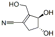 (3r-反式)-(9ci)-3,4-二羥基-2-(羥基甲基)-1-環(huán)戊烯-1-甲腈結(jié)構(gòu)式_172290-15-2結(jié)構(gòu)式
